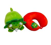 Puckator – Coussin de voyage avec peluche 2 en 1 Swapseazzz Dinosaure Vert Standard