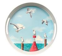 Puckator Plateau Réutilisable en Bambou - Mer & Mouette (Grand)