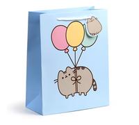 Puckator Pochette cadeau avec carte incluse - Pusheen the Cat, le chat - Ballons - Large 33 cm, Licence officielle
