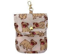 Puckator Pochette, Etui ou Sacoche pour Couvre-Visage ou Spray Désinfectant Mopps - Chien Carlin