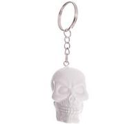 PUCKATOR Porte clef Crâne en résine 4 cm Blanc G