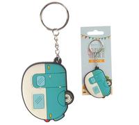 Puckator Porte-clés en PVC Caravane – 11,5 x 6 x 0,5 cm (H 5 cm)