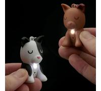 PUCKATOR Porte-clés Sonore LED Dog Squad-Chien Porte-clés Unisexe Multicolore Taille Unique