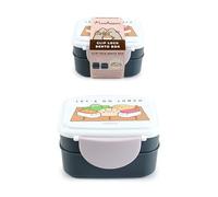 Puckator Porte-déjeuner avec couverts et fermeture à clip - Sushi - Bento CLub - Pusheen le chat
