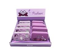Puckator Pusheen le chat - Petit portefeuille d'Halloween avec fermeture éclair - Portefeuille fin pour femme - Porte-monnaie pour homme - Porte-cartes avec fermeture éclair