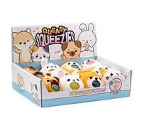 Puckator Queasy Squeezies Adoramals Pets Peluche à presser - Jouets d'animaux pour enfants - Figurines - Peluche de Pâques - Ressources d'apprentissage pour les enfants de 3 ans et plus - Mini animaux
