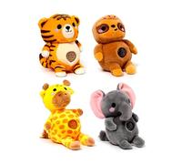 Puckator Queasy Squeezies Adoramals Zoo Mix #2 Jouet à presser en peluche