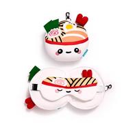 Puckator Relaxeazzz Foodiemals Nori Le Bol de Ramen Coussin de Voyage 2 en 1
