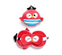 Puckator Relaxeazzz Jolly Roger Bembo Le Perroquet Pirate Coussin de Voyage 2 en 1