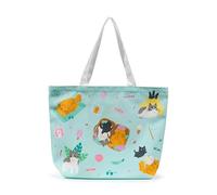 Puckator Sac de plage pour fille et fille - Chats Benas & Co, multicolore, Contemporain