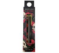 Puckator Set de 2 stylos Gemelle - Crânes et roses
