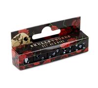 Puckator SK200 Set de 5 Dés à 6 Faces avec Crânes Incrustés