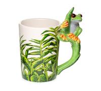Puckator SMUG23 Mug avec Anse Grenouille 8 x 11,5 x 13,5 cm, Vert