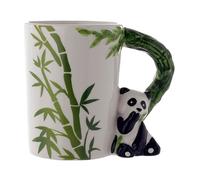 Puckator SMUG27 Mug avec Anse Panda 8 x 12,5 x 10,5 cm, Blanc
