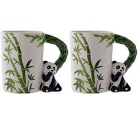 Puckator SMUG27 Mug avec Anse Panda 8 x 12,5 x 10,5 cm (Lot de 2)