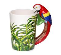 Puckator Mug SMUG29 Perroquet avec anse travaillée 13 x 8,5 x 13 cm