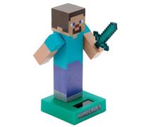 Figurine solaire Steve Minecraft 12 cm Multicolore