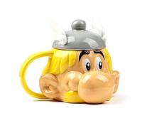 Puckator Tasse en céramique en forme d'Astérix, avec couvercle, gadgets sous licence officielle Astérix et Obelix