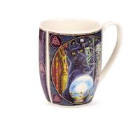 Puckator Tasse en porcelaine 300 ml - Witch's Apprentice Cat - Chats - Design de Lisa Parker