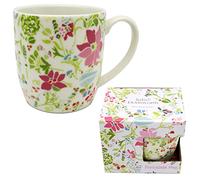 Puckator Tasse en porcelaine - Rose floral - Julie Dodsworth