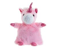Puckator Warm29 Coussin Chauffant en Forme de Licorne Rose, brodé, 100% Polyester