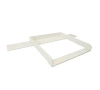 Puckdaddy Lennard | Table à langer compatible avec les commodes IKEA MalmTable à langer avec revêtement en bois MDF blanc | Table à langer Premium avec matériel de fixation pour montage mural