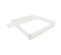 PuckDaddy Marius | Table à Langer Compatible avec Les commodes IKEA Hemnes|Table à Langer avec revêtement en Bois MDF Blanc | Table à Langer Premium avec matériel de Fixation pour Montage Mural