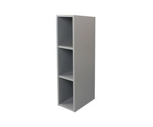 Puckdaddy Mikkel Étagère de Rangement Compatible avec Commodes IKEA Malm | 19 x 30 x 75 cm | en Bois Gris | Compartiments pour Commode à Langer | Table à Langer