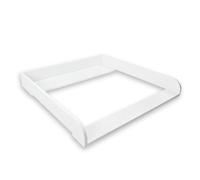 PuckDaddy® Moritz - Plan à Langer pour Commode Malm et similaires - Plan pour Table à Langer Bebe - 80x78x10 cm en Bois Blanc - avec matériel de Montage pour la Fixation Murale
