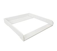 Puckdaddy - Plan à langer Anton compatible avec la commode IKEA Malm et similaires - Plan pour table à langer de 80x76x10 cm en bois blanc avec matériel de montage pour la fixation murale