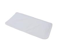 PuckDaddy tapis en éponge pour planche à langer 75 x 41 cm, tapis de table à langer avec boutons pression pour les tables à langer, blanc