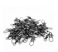 Puco Lot de 50 émerillons en acier inoxydable pour leurres de pêche