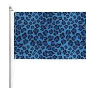 Pudding animal à imprimé léopard,Drapeau de jardin, bannière décorative, drapeau double face, 2 x 3 pieds, pour extérieur et intérieur