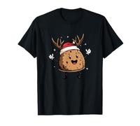 Pudding de Noël avec Bois de cerf et Chapeau de Noël T-Shirt