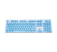 Pudding Keycaps Lot de 104 touches PBT pour claviers mécaniques, profil OEM, disposition standard Bleu