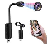 Pudet Luo Caméra Cachée WiFi 2.4 GHz, Micro Caméra Espion sans Fil HD 1080P USB, Minicaméra Espion Cachée avec Détection de Mouvement et Vision à Distance