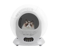 PUDLOR Smart Cat Poubelle automatique intelligente auto-nettoyante pour chat Détection de plusieurs chats Fonction de protection intelligente contre les accidents pour chats avec un poids de 2,2 à