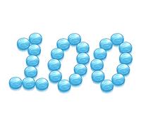 PUDSIRN 100Pcs 5G Pots d'¨¦chantillons, r¨¦cipients cosm¨¦tiques Ronds vides avec Couvercle Pots de Pot en Plastique pour CR¨¨Mes Vernis ¨¤ Ongles Baume ¨¤ l¨¨vres Brillant ¨¤ l¨¨vres (Bleu)