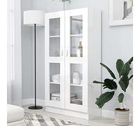 PUEOSZX Étagère pour livres étagère présentoir pour décoration étagère de rangement bibliothèque séparation pour salon, chambre à coucher ou bureau, design moderne, blanc brillant 82,5 x 30,5 x 150 cm