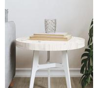 PUEOSZX Plan de travail lisse multifonctionnel plan de rechange rond design classique pour bancs de service bancs de travail ou bureaux blanc 40 x 3 cm
