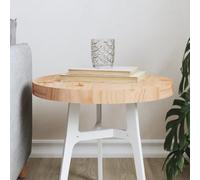 PUEOSZX Plan de travail lisse multifonctionnel plan de rechange rond design classique pour bancs de service bancs de travail ou bureaux marron 40 x 3 cm
