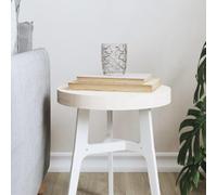 PUEOSZX Plan de travail lisse multifonctionnel plan de rechange rond design classique pour bancs de service bancs de travail ou bureaux blanc 30 x 3 cm