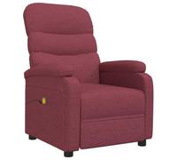 PUEOSZX Réglable pour Fauteuil de Massage, Fauteuil de Massage Électrique, Fauteuil Lounge avec Dossier Réglable, Canapé Rembourré, Meubles Intérieurs, Design Moderne et Élégant, Bordeaux 75x91x101cm