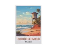Puerto Escondido, Mexique，1000 Pièces Puzzle pour Adultes Enfants Adolescents, Intelligence Soulagement du Stress Divertissement Bois Jouets Bricolage Anniversaire（75x50cm）-IK44
