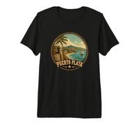 Puerto Plata Caraïbes Voyage Art T-Shirt Haut de Gamme