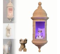 Puerto Rican Garita Wall Coqui Lamp, Wall Coqui Lamp With Sound, Puertorican Garita Coqui Lamps, Adjustable 16 Colors Led For Corridor Room Garden Decor (1pcs,S)