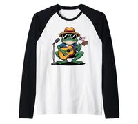 Puerto Rico Coqui Frog Street Music Boricua Vibes Manche Raglan