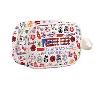Puerto Rico est toujours une bonne idée cadeau Boricua Trousse à maquillage avec fermeture éclair Motif fleur de Porto Rico, Porto Rico Mb Royaume-Uni, 0