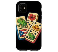 Puerto Rico Flag Dominoes Coquí Frog Pava Hat Taino Boricua Coque pour iPhone 11