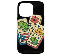 Puerto Rico Flag Dominoes Coquí Frog Pava Hat Taino Boricua Coque pour iPhone 13 Pro